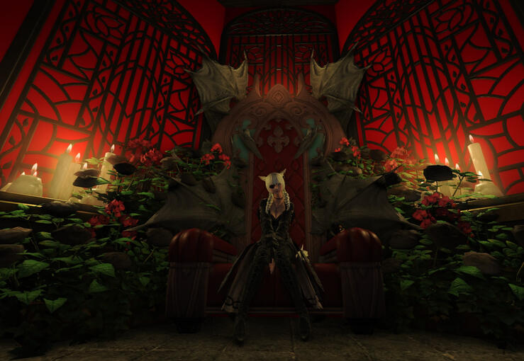 Throne of Crimson Blooms